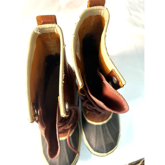 Sorel Womens Waterproof Leather Winter Boots Size 8 Brown READ - Picture 10 of 15